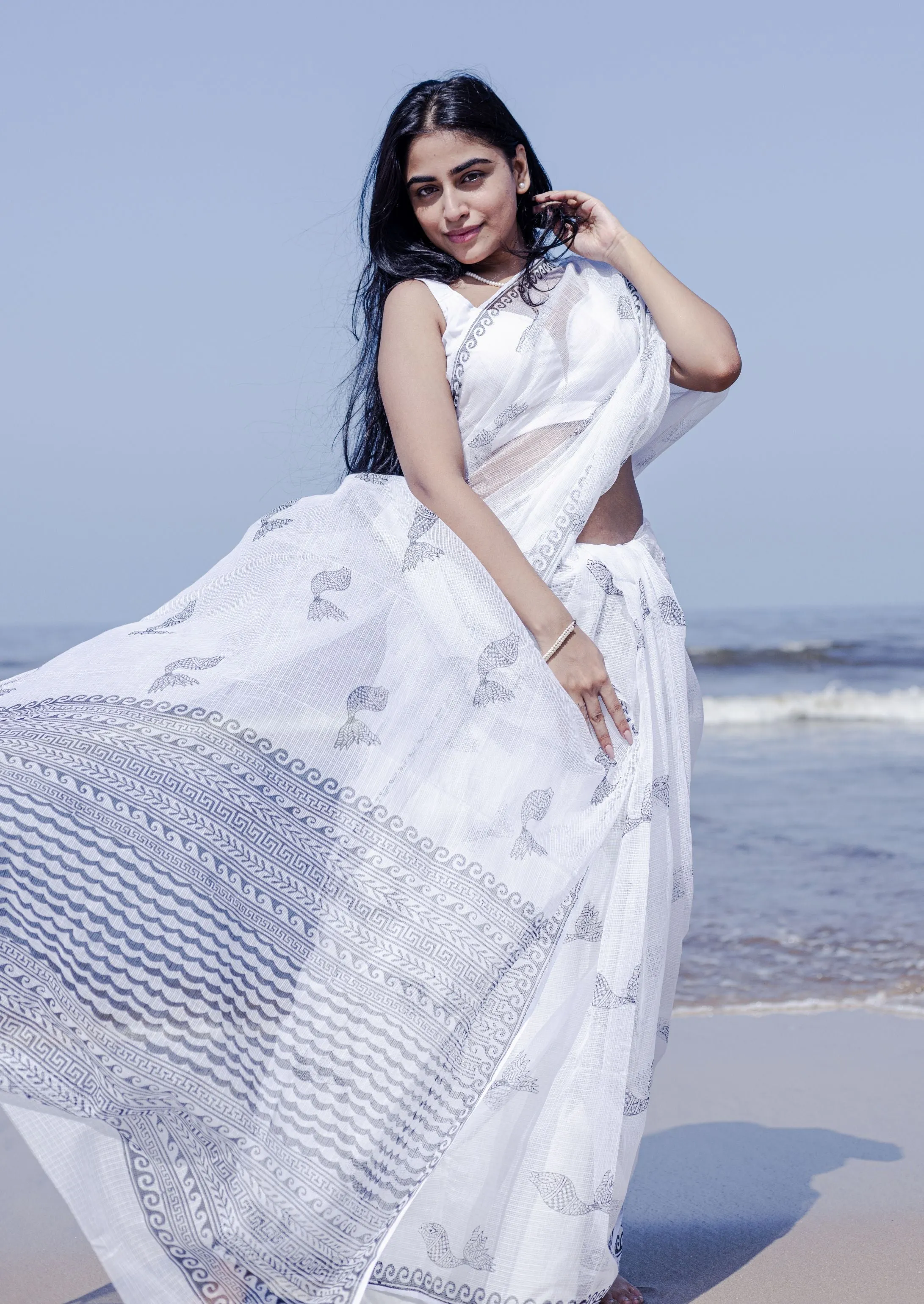 Evergreen printed Kota saree - Bagh- Matsya
