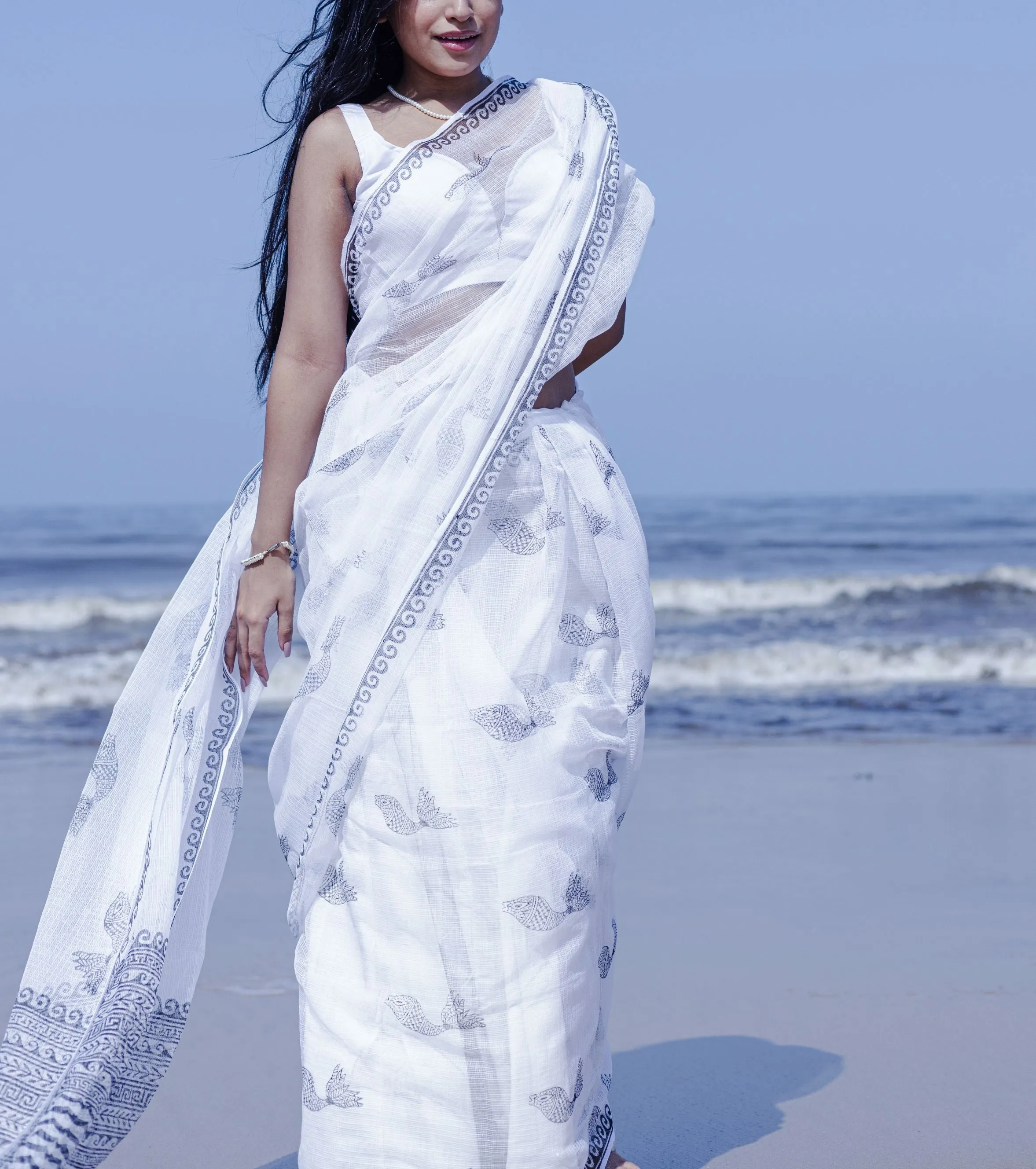 Evergreen printed Kota saree - Bagh- Matsya