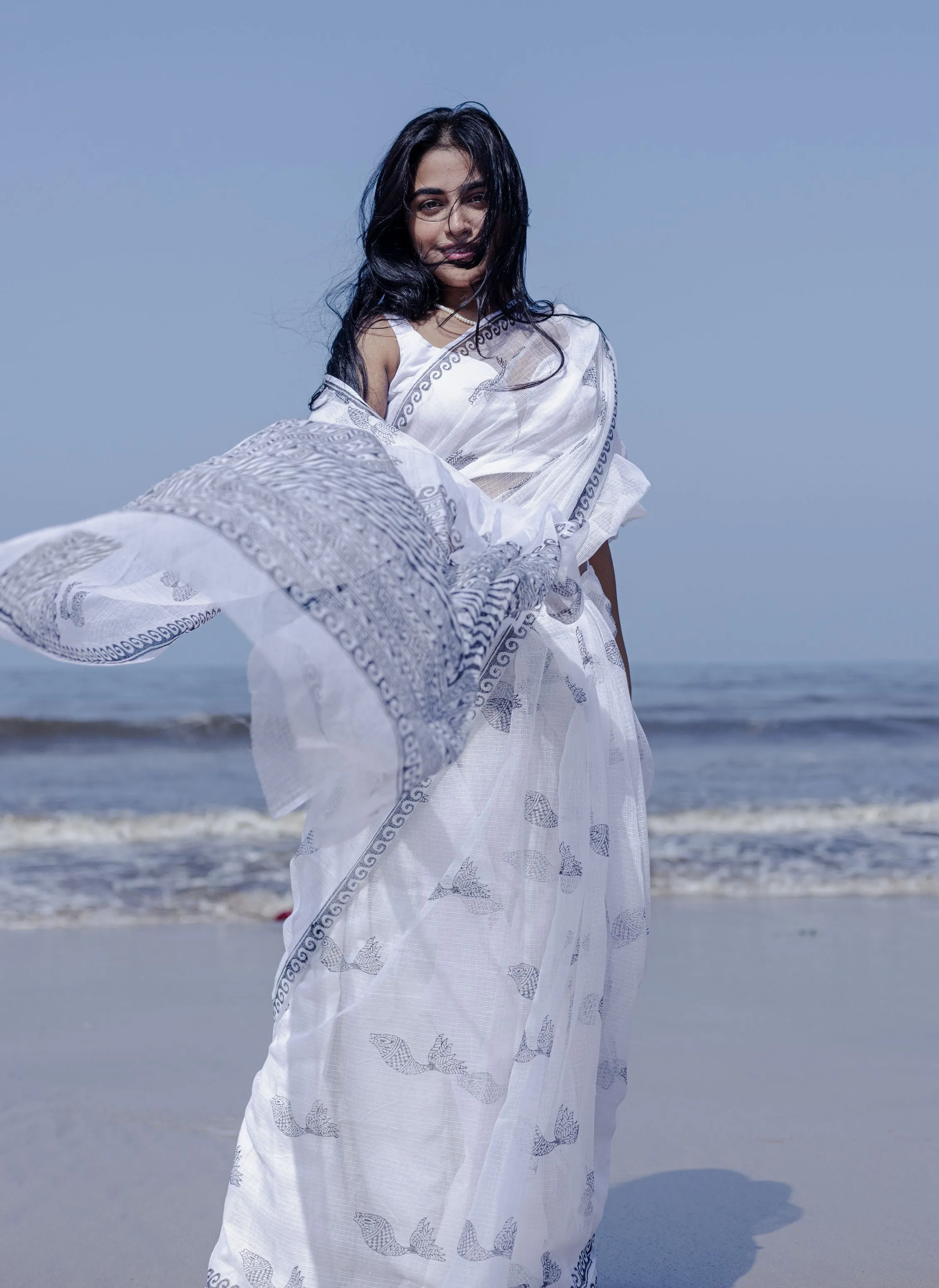 Evergreen printed Kota saree - Bagh- Matsya