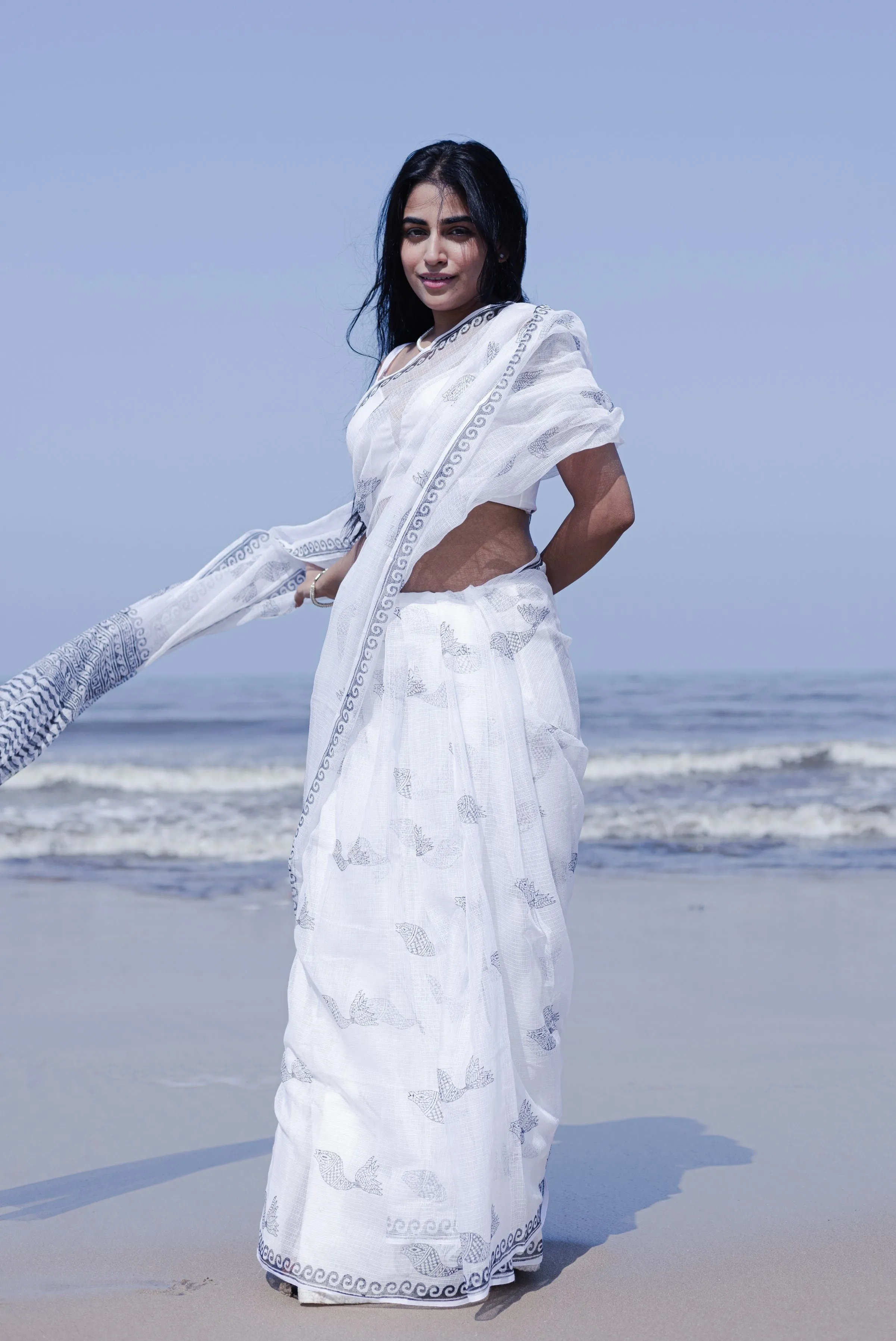 Evergreen printed Kota saree - Bagh- Matsya