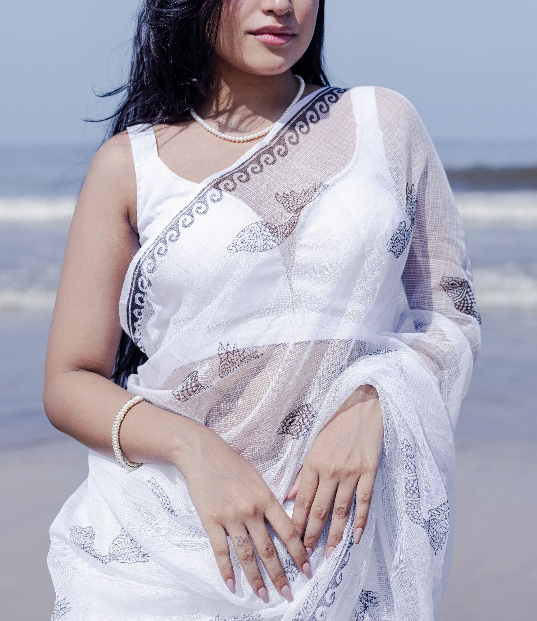 Evergreen printed Kota saree - Bagh- Matsya