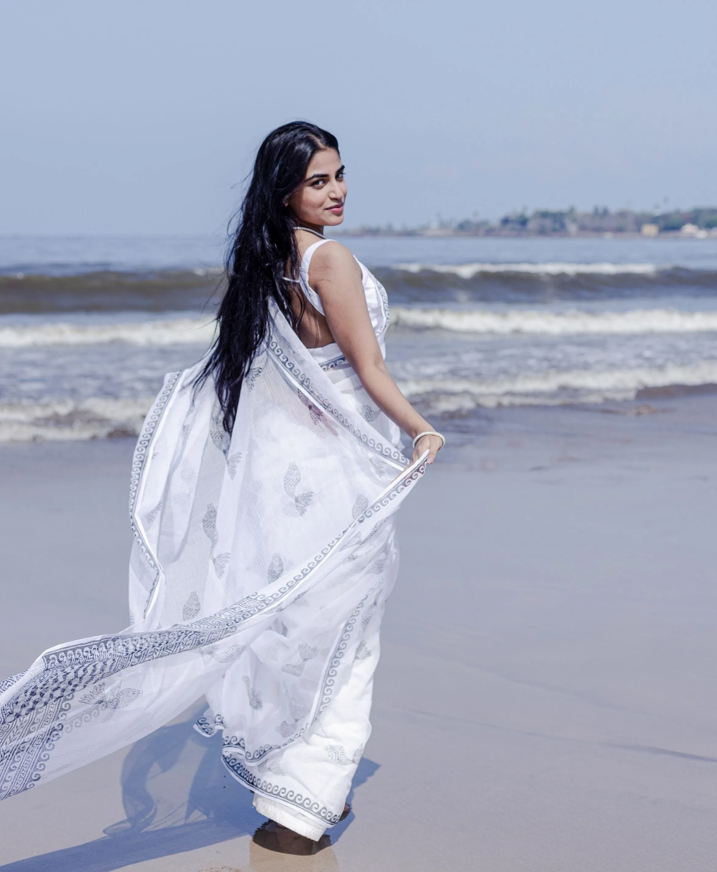Evergreen printed Kota saree - Bagh- Matsya