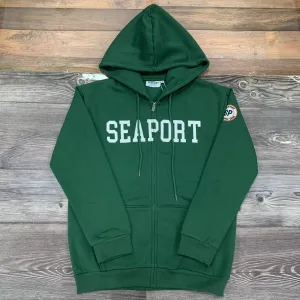 Forest Green Lightweight Full-zip Hoodie