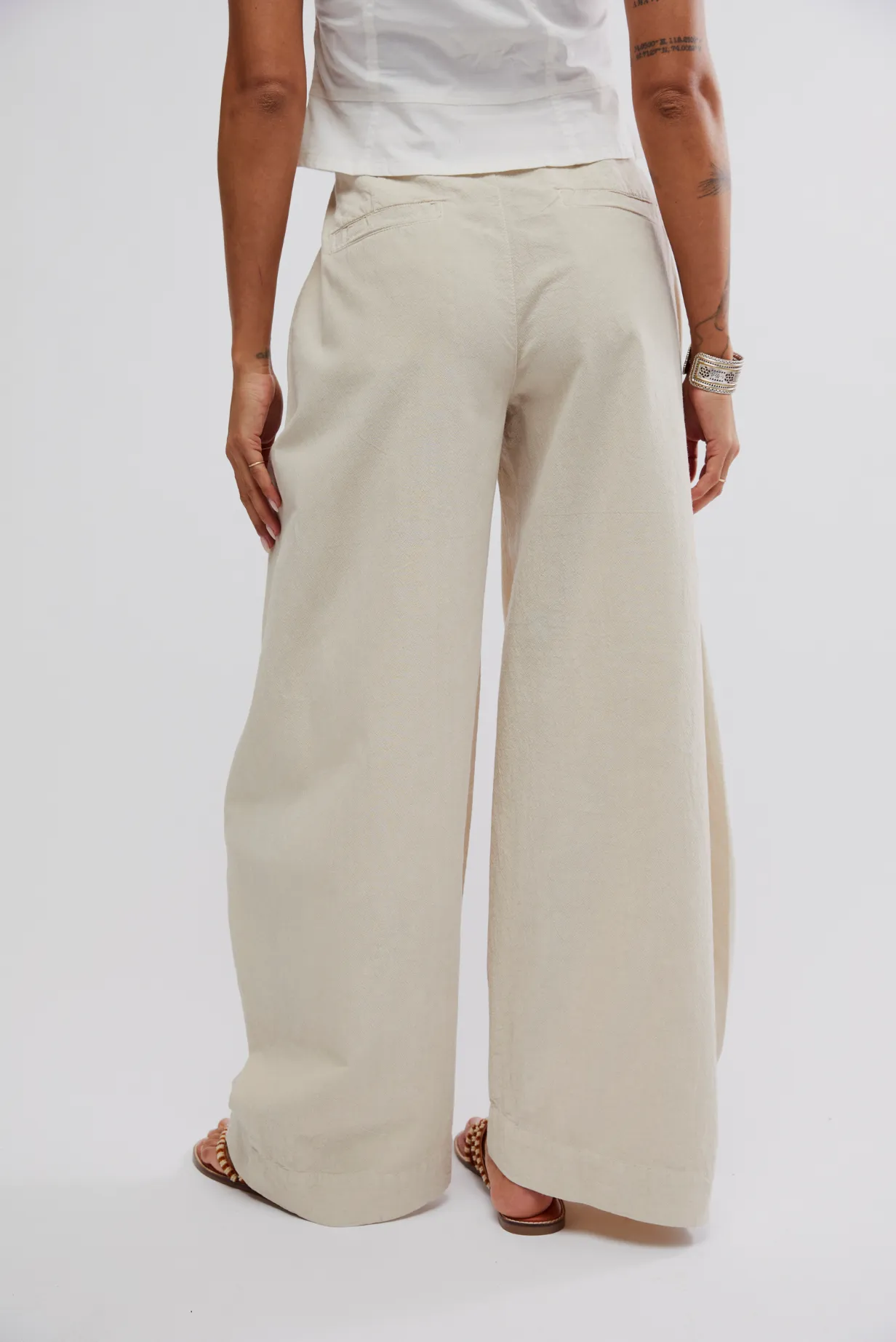 Free People Tegan Washed Barrel Trousers
