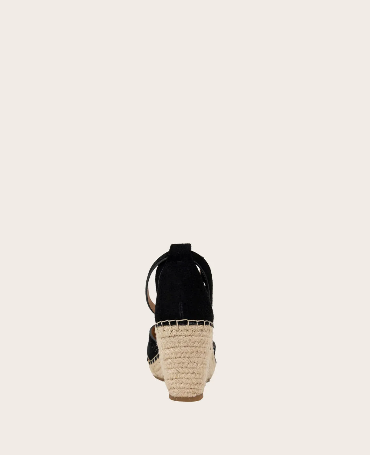 GENTLE SOULS - Charli Suede X-Band Espadrille Wedge Sandal