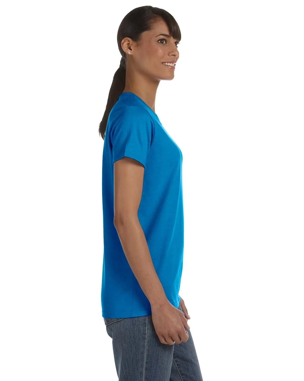 Gildan Ladies Lightweight 100% Cotton T-Shirt | Sapphire