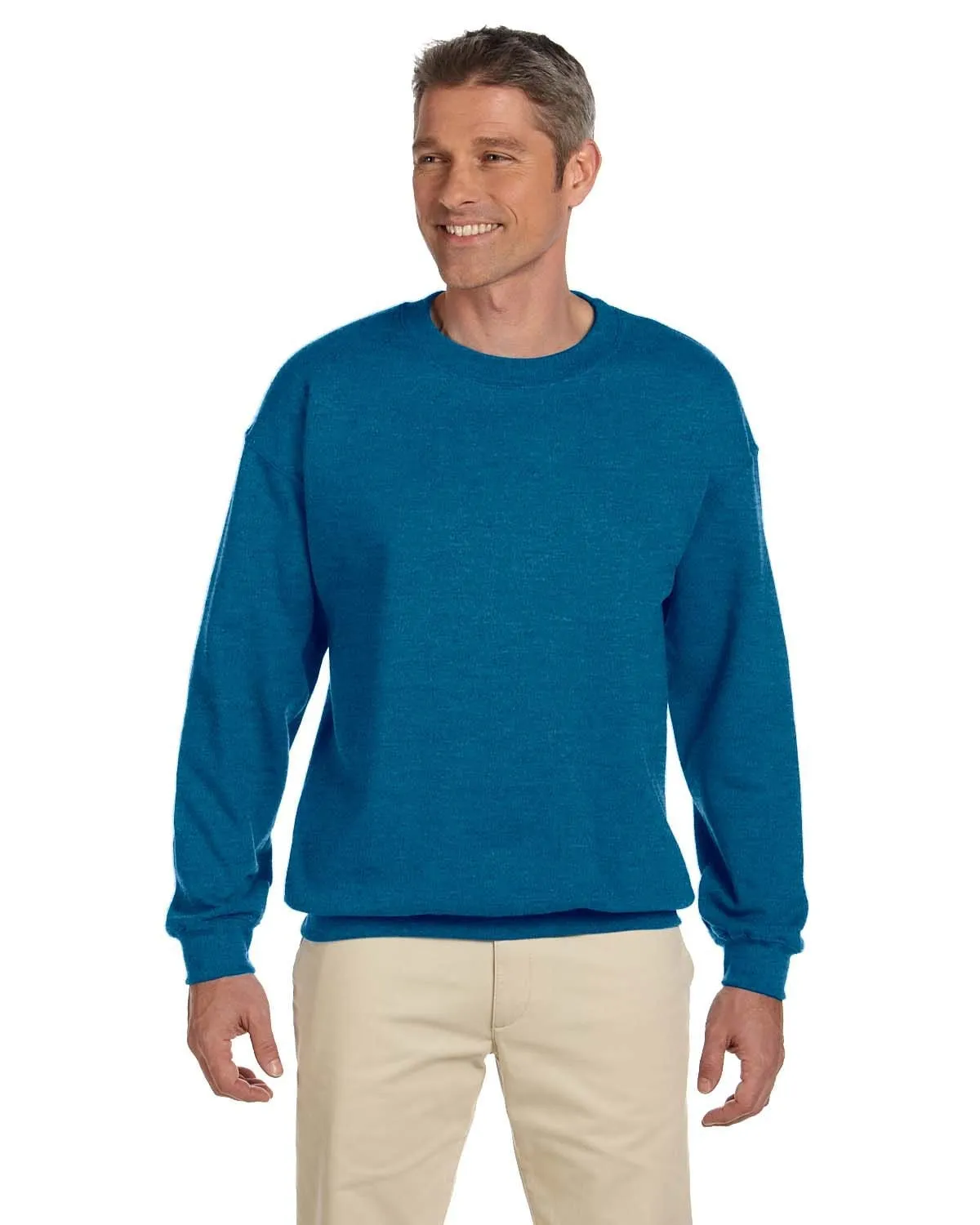 Gildan Lightweight 50/50 Crewneck Sweatshirt | Antique Sapphire