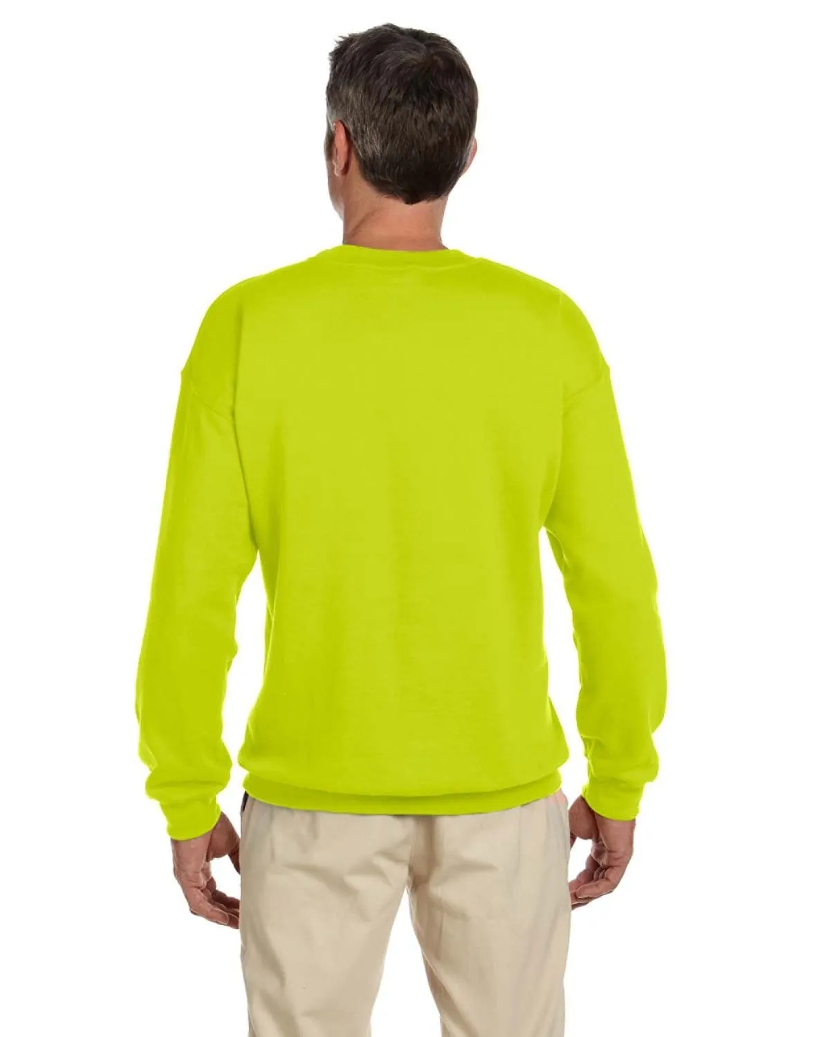 Gildan Lightweight 50/50 Crewneck Sweatshirt | Safety Green