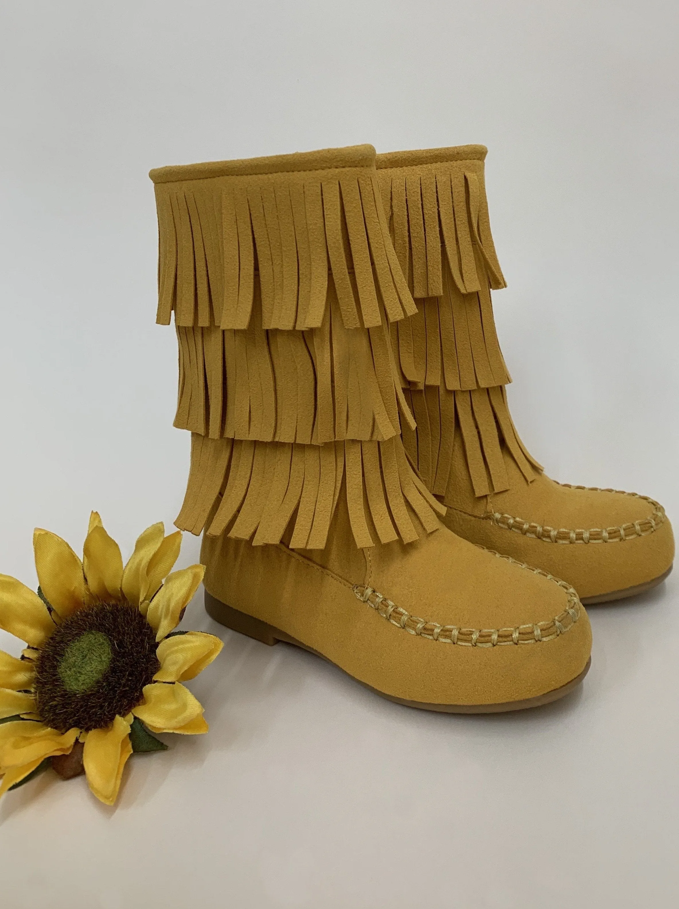 Girls Fringe Boots  By Liv and Mia