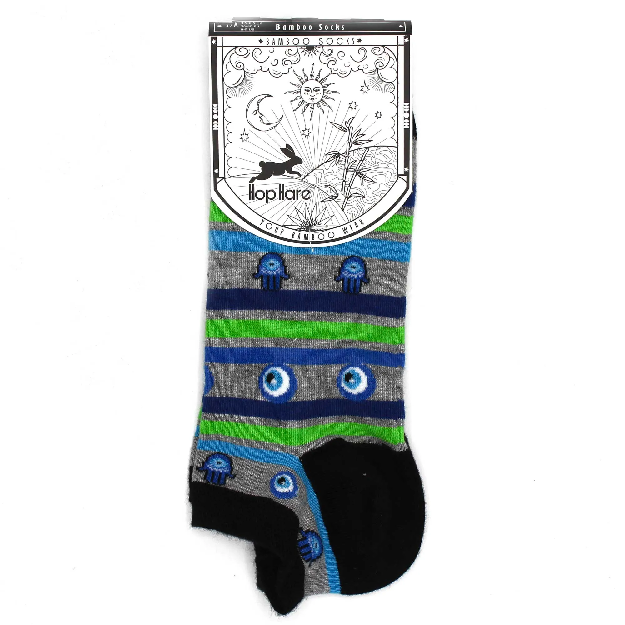 Hamsa Socks Low M/L 7.5-11.5 - Evil Eye & Hamsa