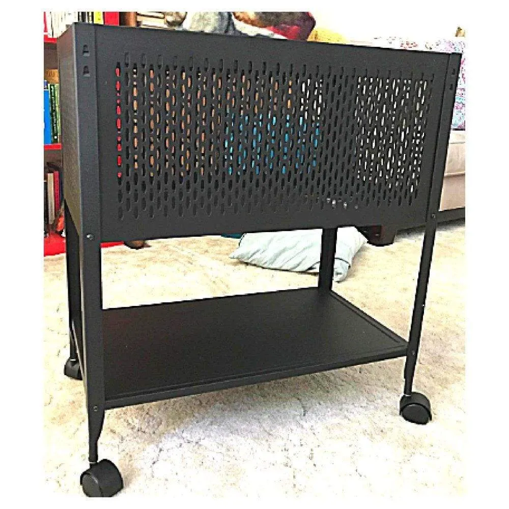 Hanging File Folder Cart on Wheels Filing Rolling Storage Organizer Cabinet Letter Heavy Duty Steel Open Top & eBook