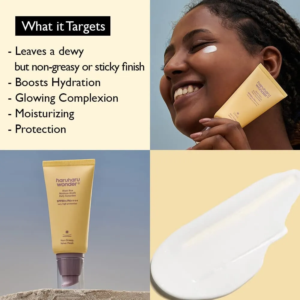 Haruharu WONDER Black Rice Moisture Airyfit Daily Sunscreen SPF50  PA     50ml
