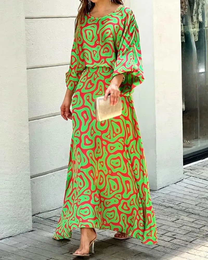 Herlyn - Loose-fitting dress with round neck