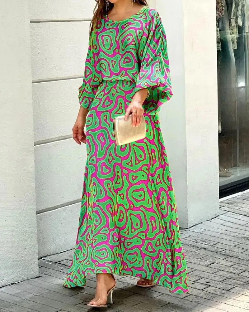 Herlyn - Loose-fitting dress with round neck