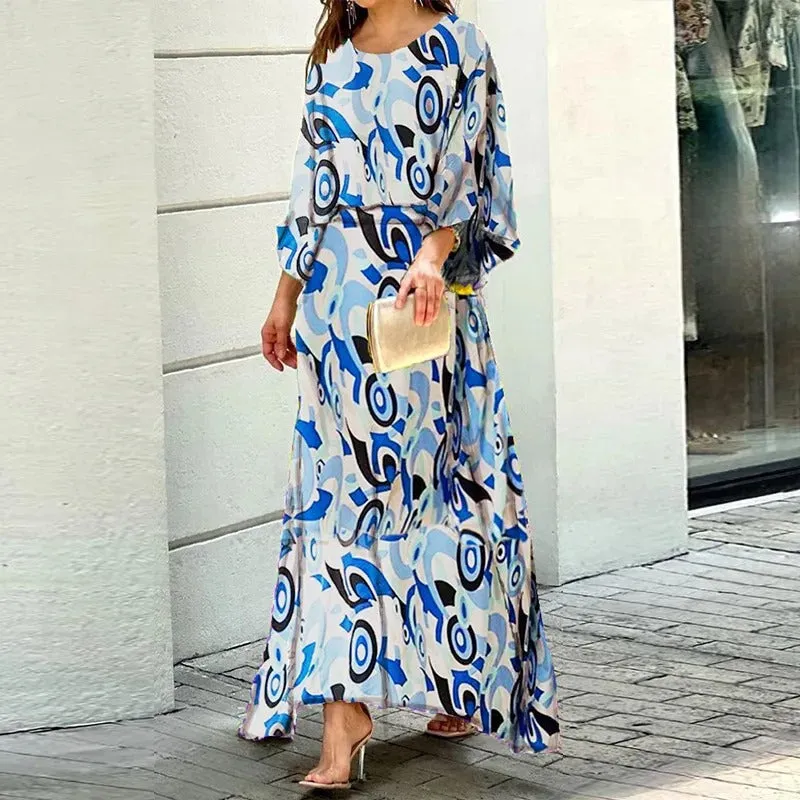 Herlyn - Loose-fitting dress with round neck