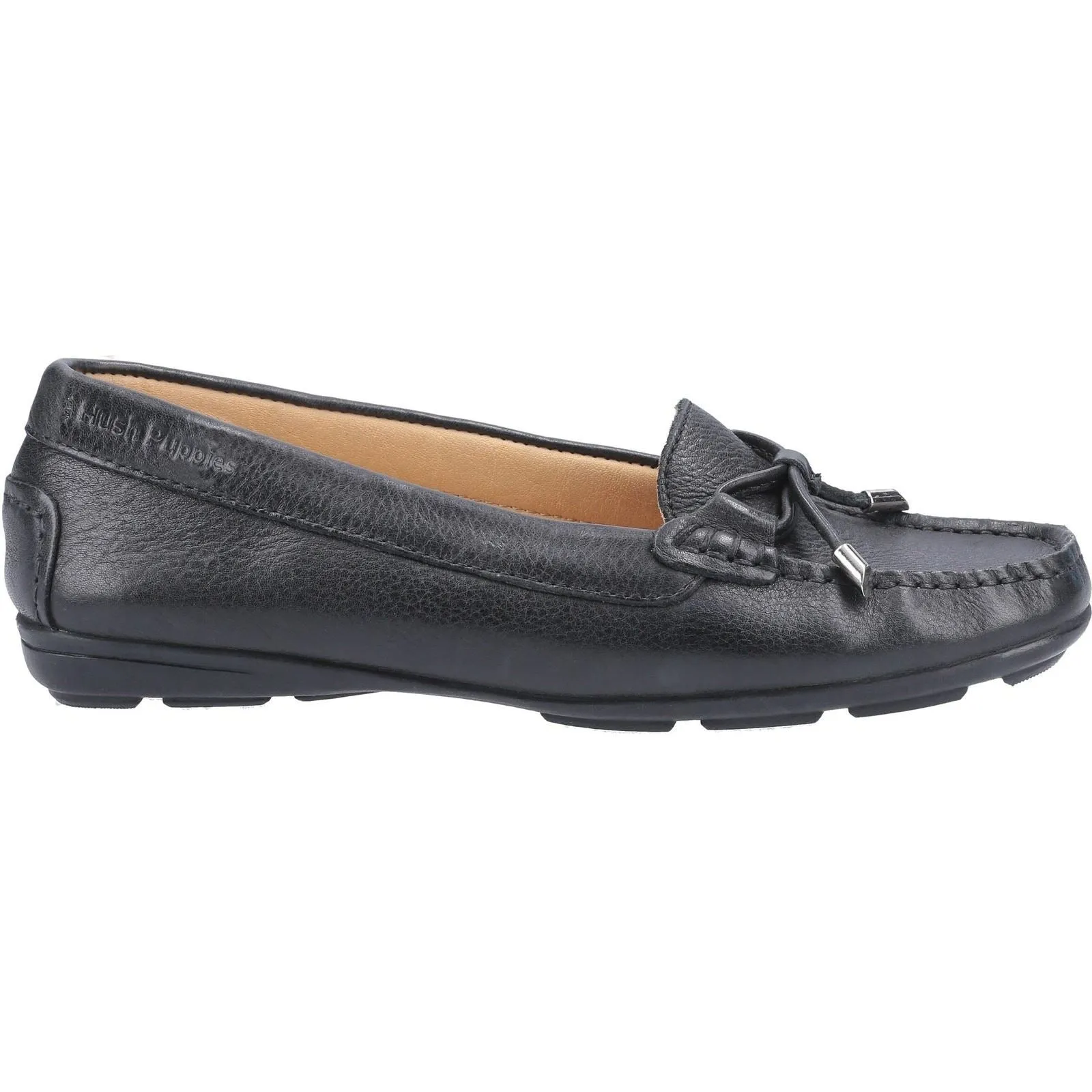 Hush Puppies Maggie Slip On Toggle Ladies Shoes in Black