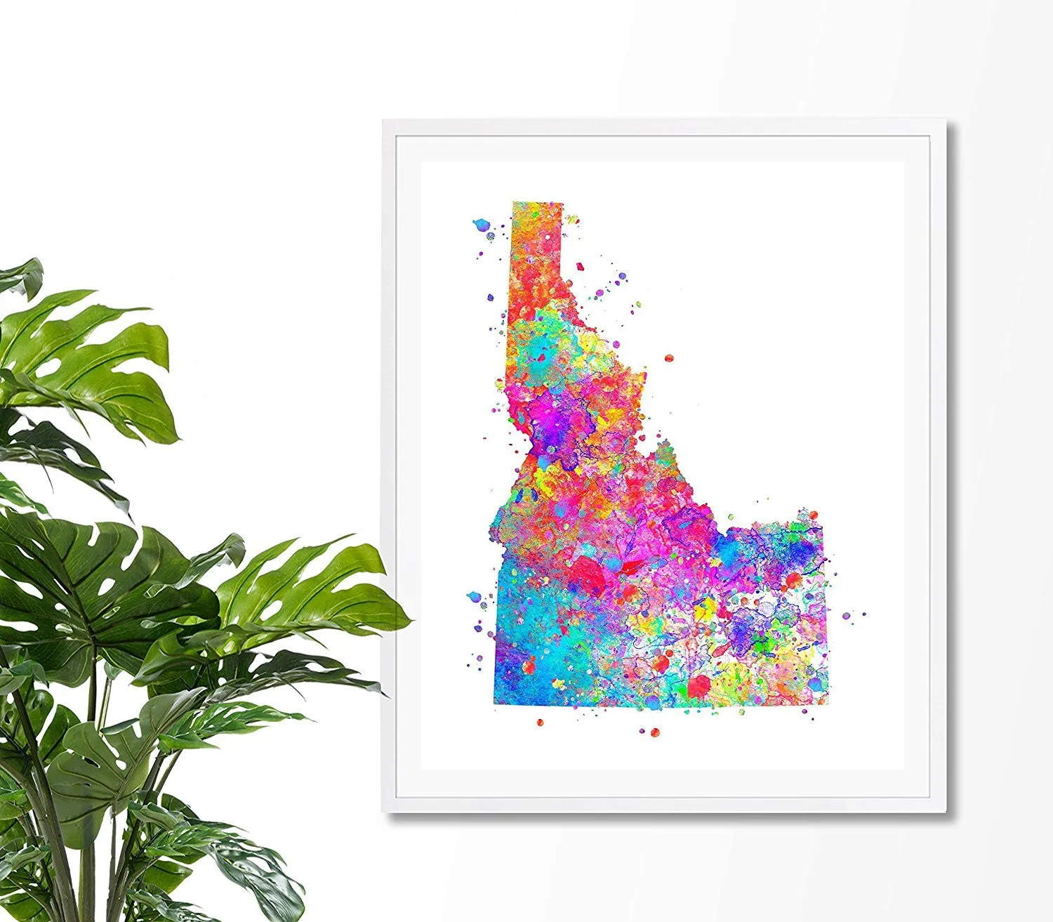 Idaho Map Art Print - Unframed