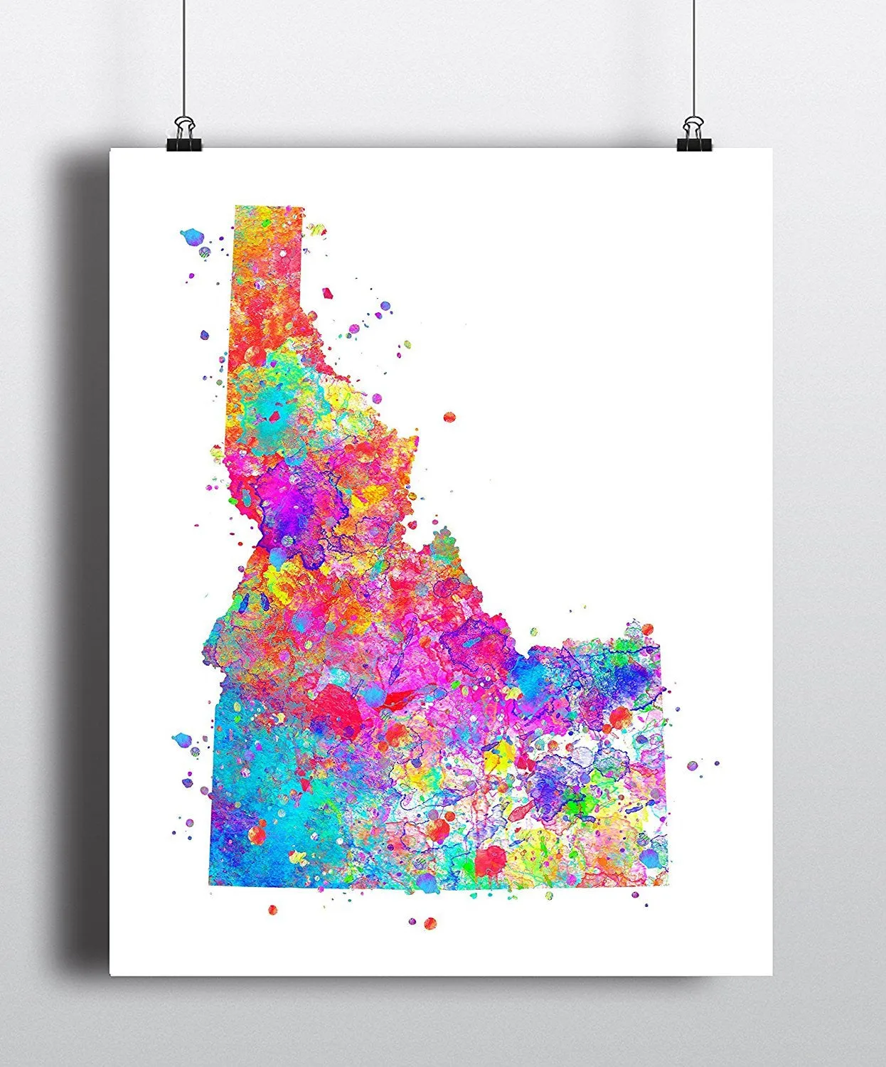 Idaho Map Art Print - Unframed