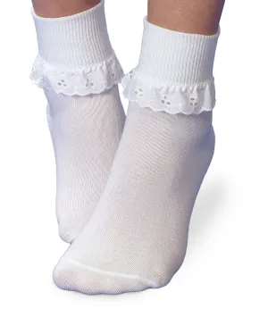 Jefferies Eyelet Trim Lace Socks