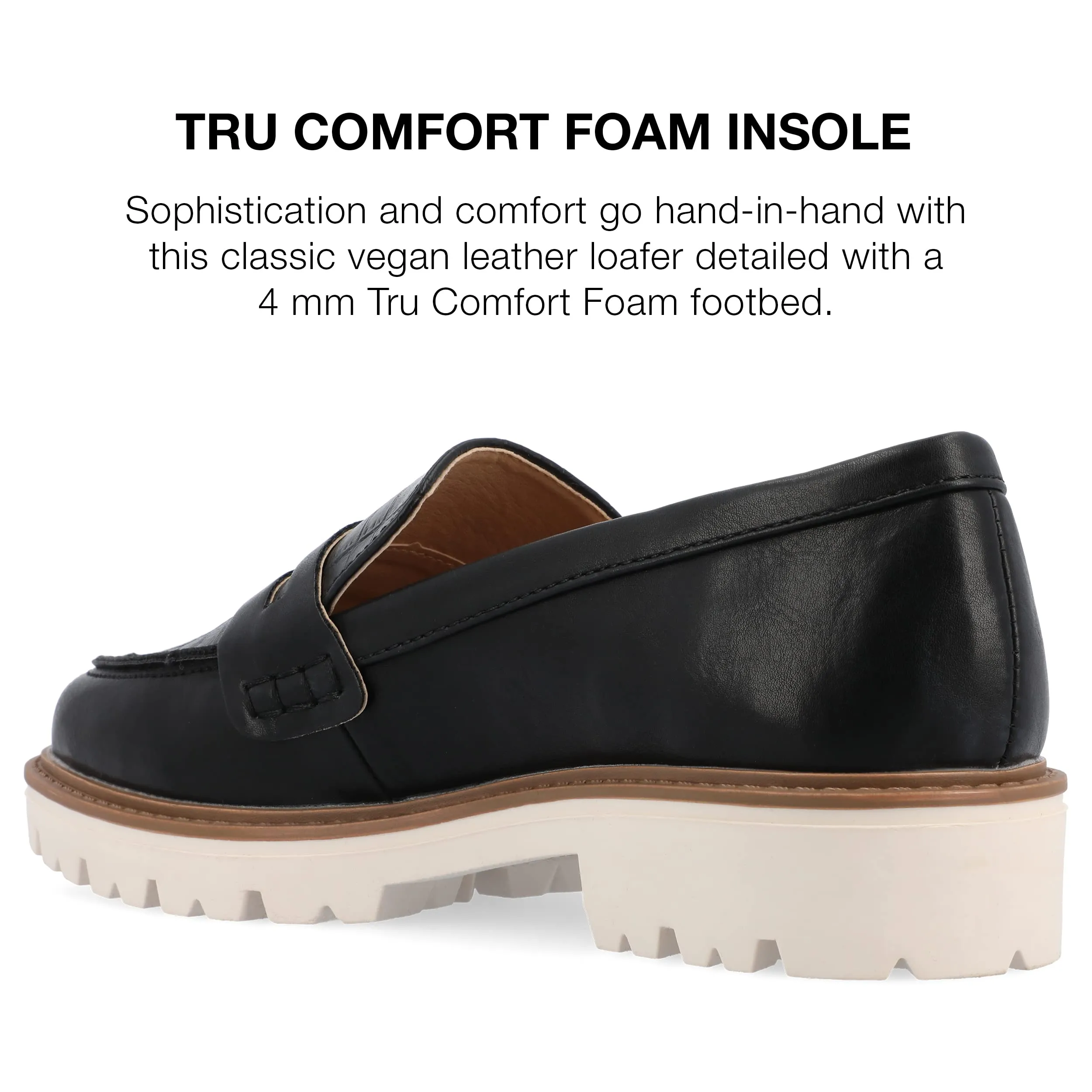 Journee Womens Kenly Tru Comfort Foam Slip On Round Toe Loafer