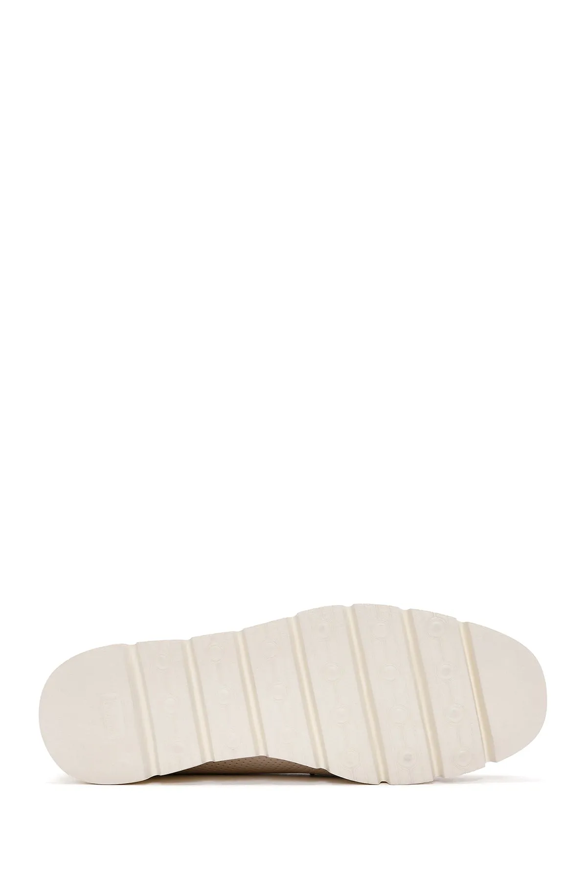 Kadın Krem Deri Comfort Loafer
