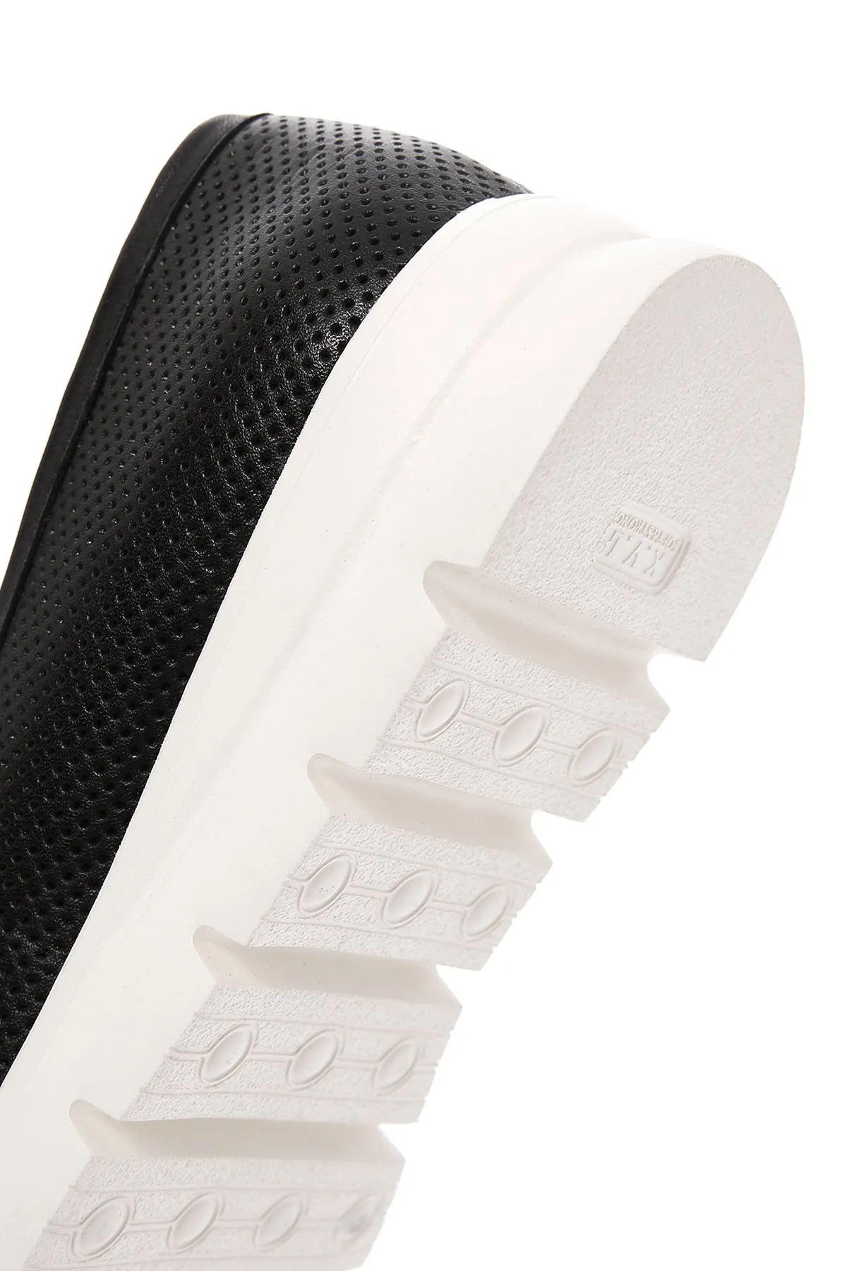 Kadın Siyah Deri Comfort Loafer