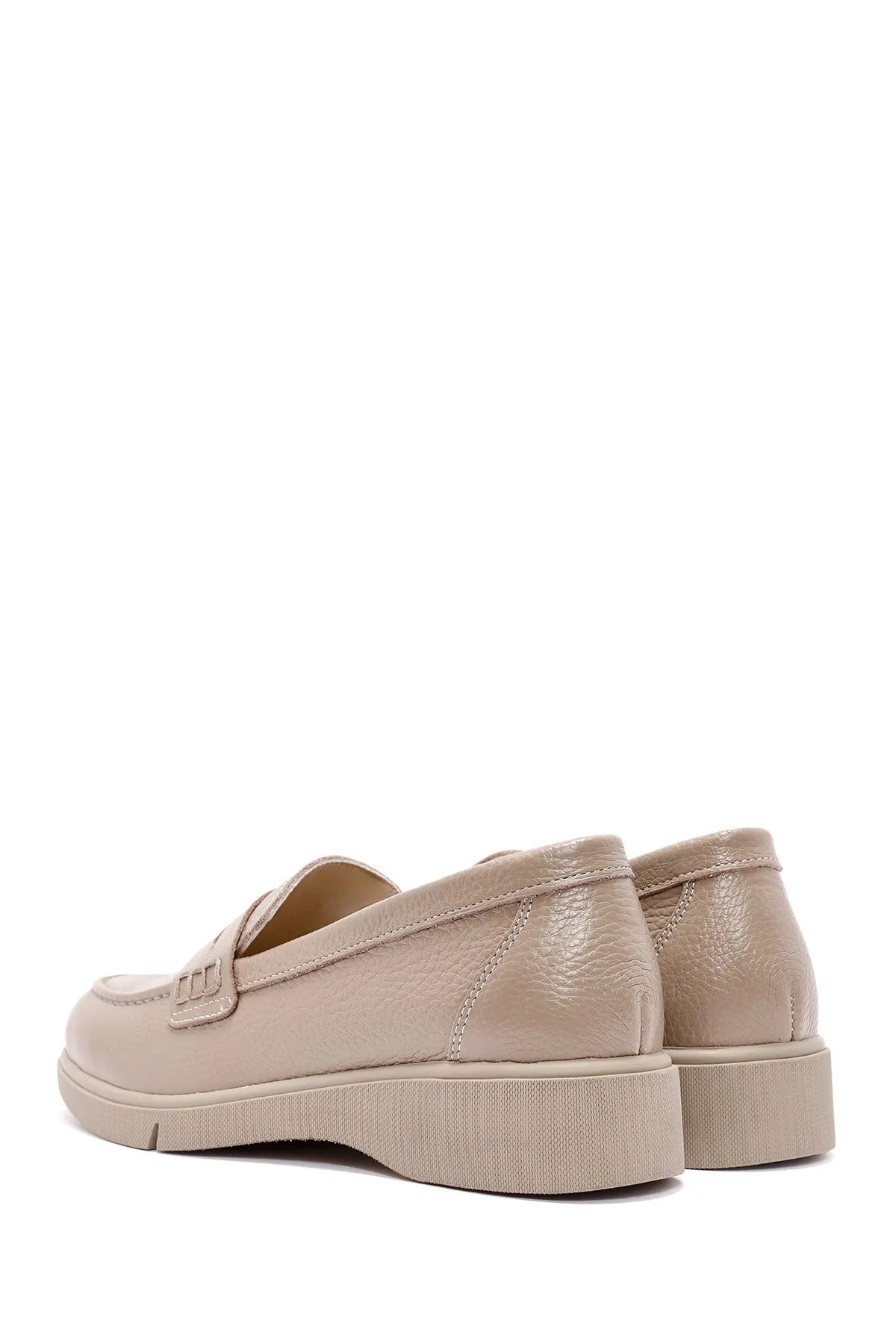 Kadın Vizon Deri Comfort Loafer