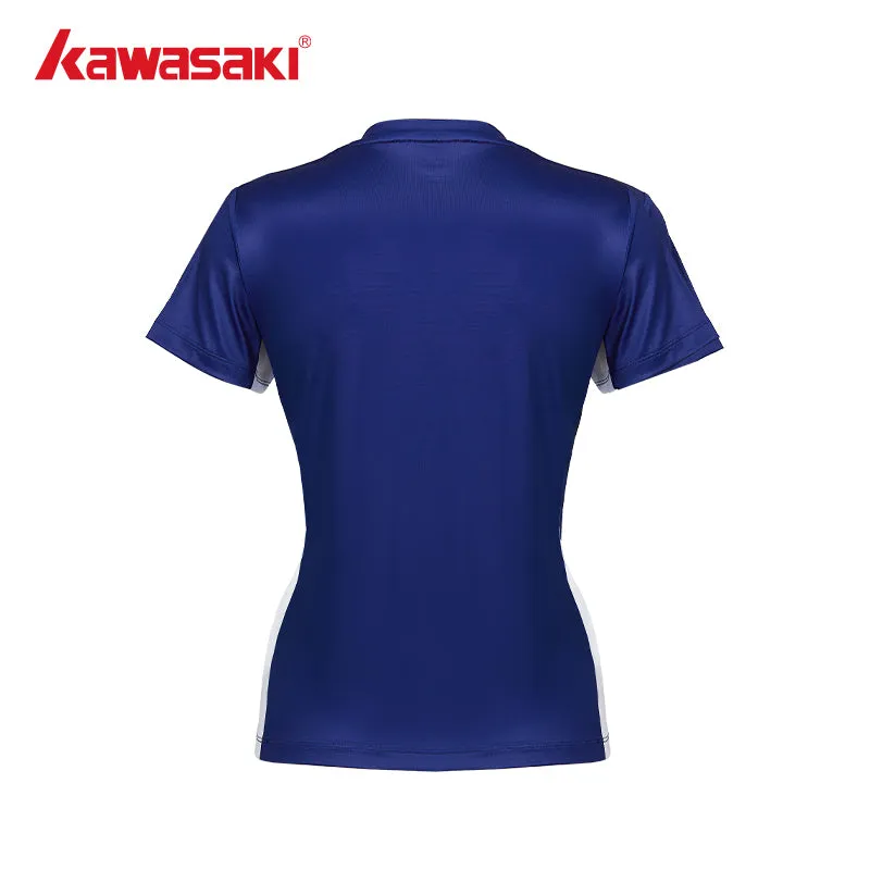 Kawasaki Female badminton T- Shirt K1C02-A2935-1-blue