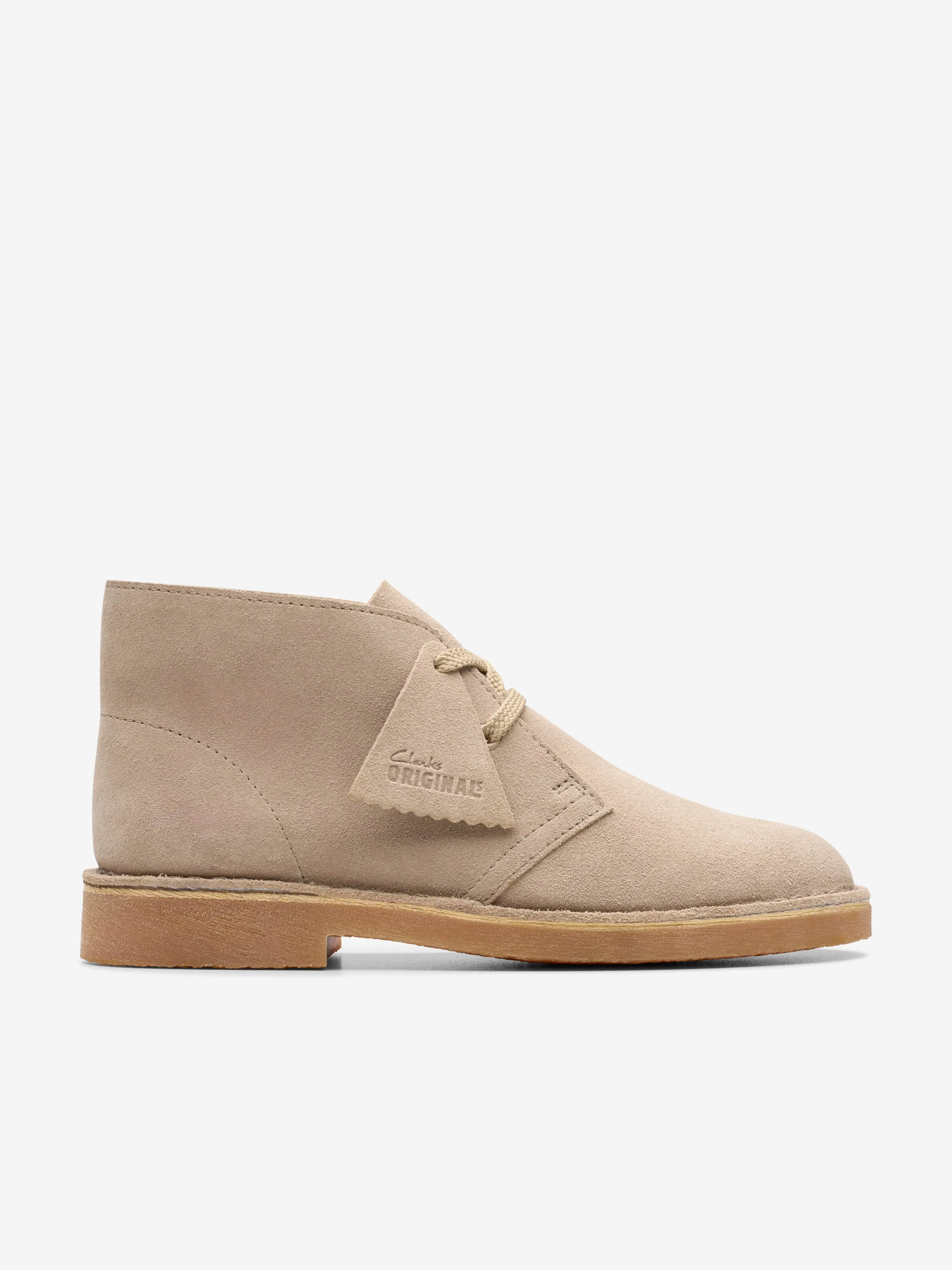 Kids Suede Desert Boots in Beige