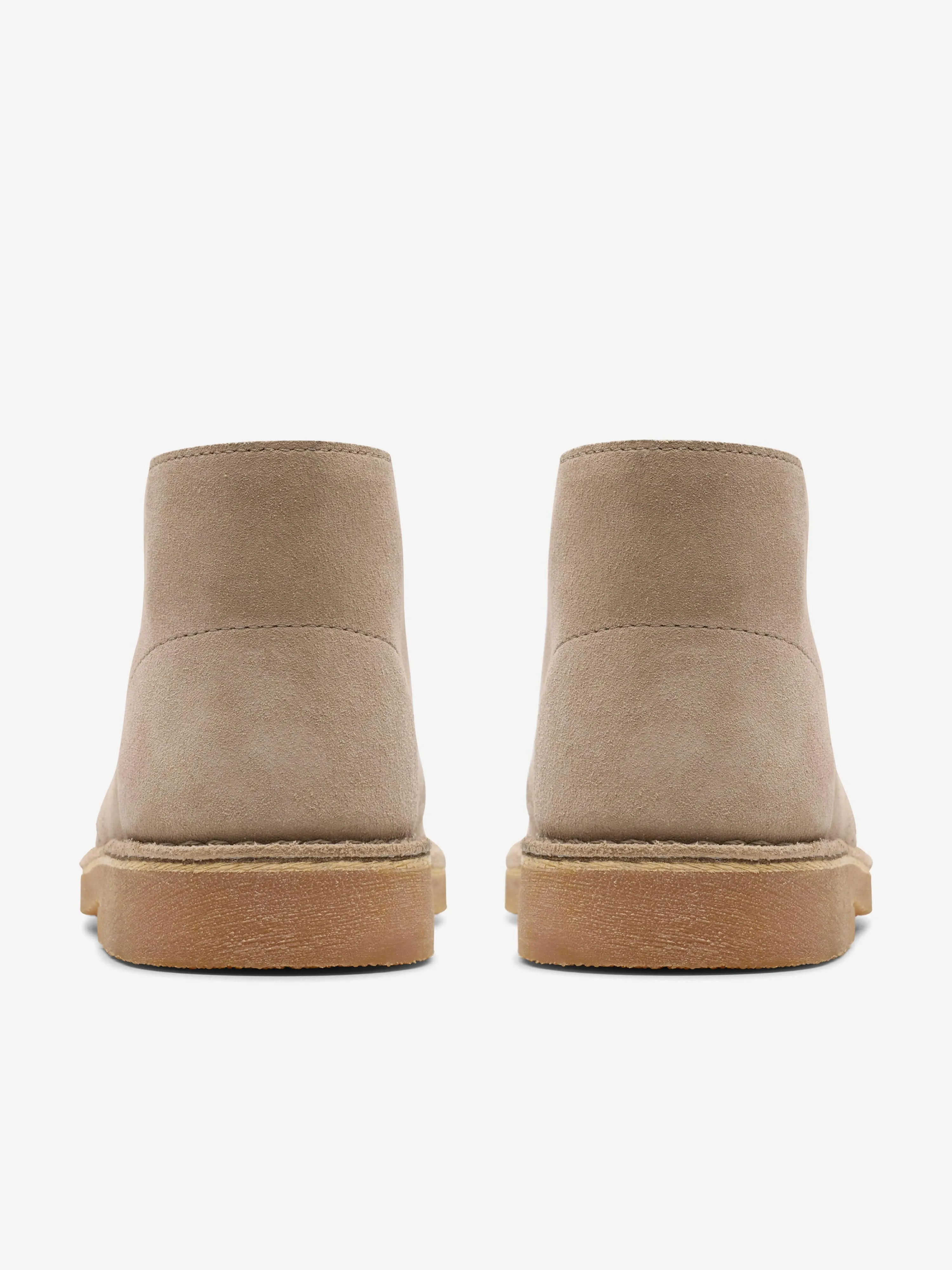 Kids Suede Desert Boots in Beige