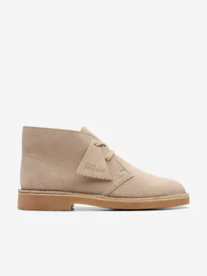 Kids Suede Desert Boots in Beige
