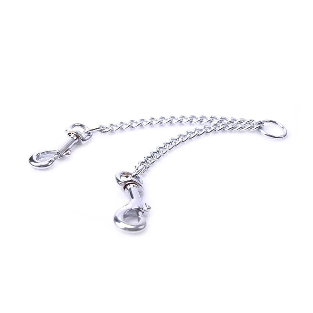 Kiotos Steel - RVS Ketting Met Karabijnhaken Voor Handboeien of Tepelklemmen