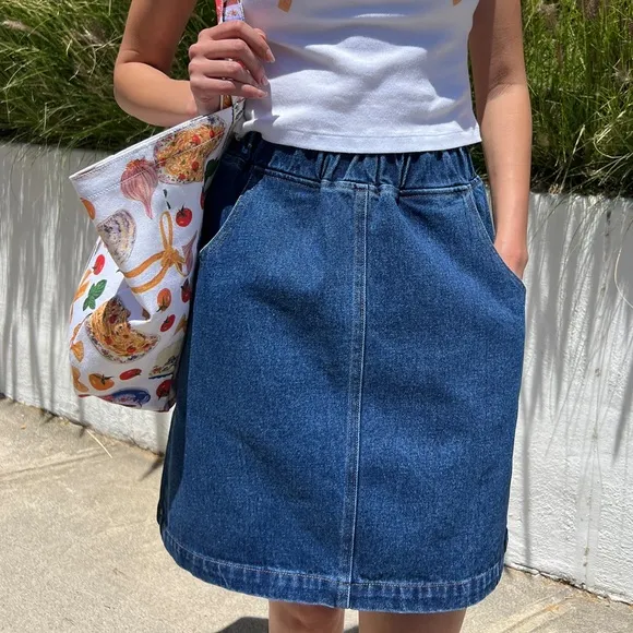 Le Bon Shoppe Denim City High Waisted Skirt