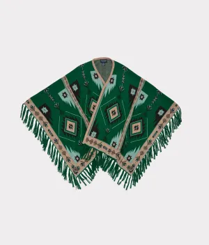 Lightweight Alpaca Cape :: Emerald