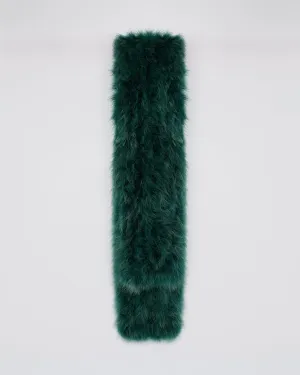 Long feather scarf