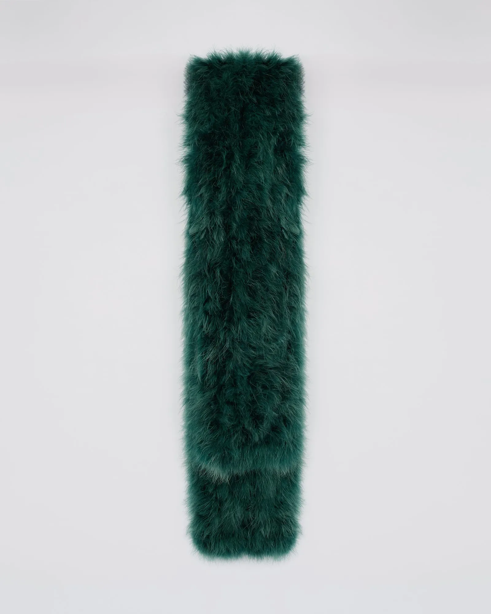 Long feather scarf