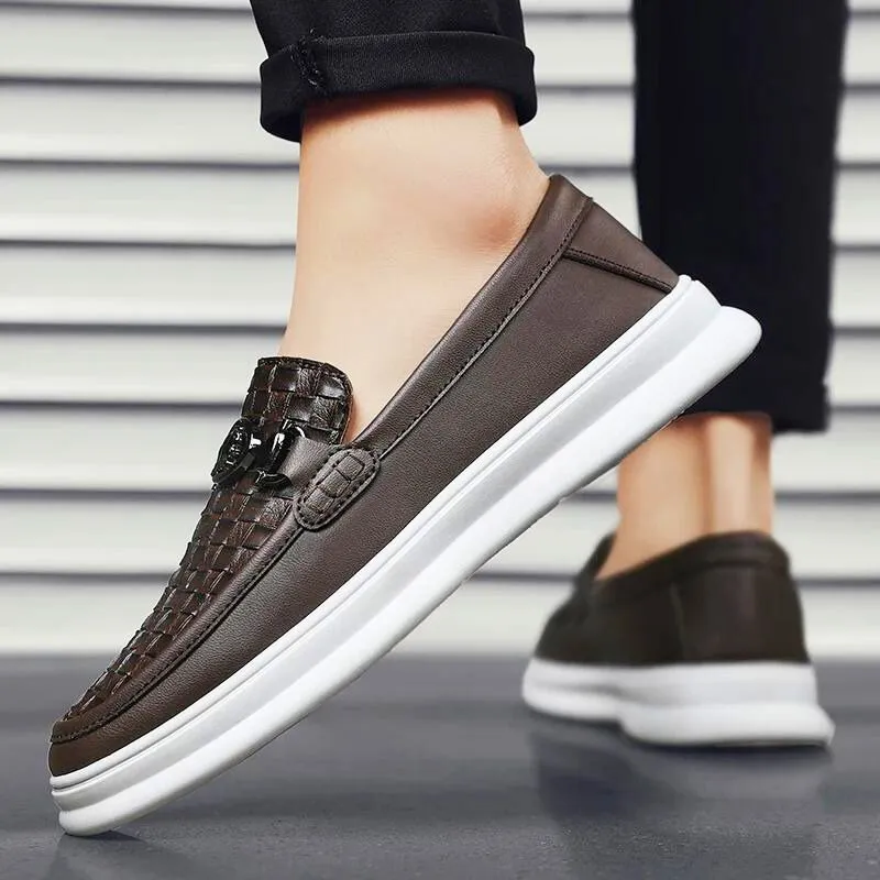 Lorenzo Bernini Leather Loafers