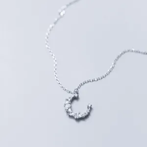 Lunar Necklace | Dainty & Lightweight | 925 Sterling Silver