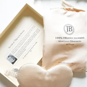 Luxury Bamboo Pillowcase & Sleep Mask Set