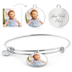Luxury Bangle Circle Pendant