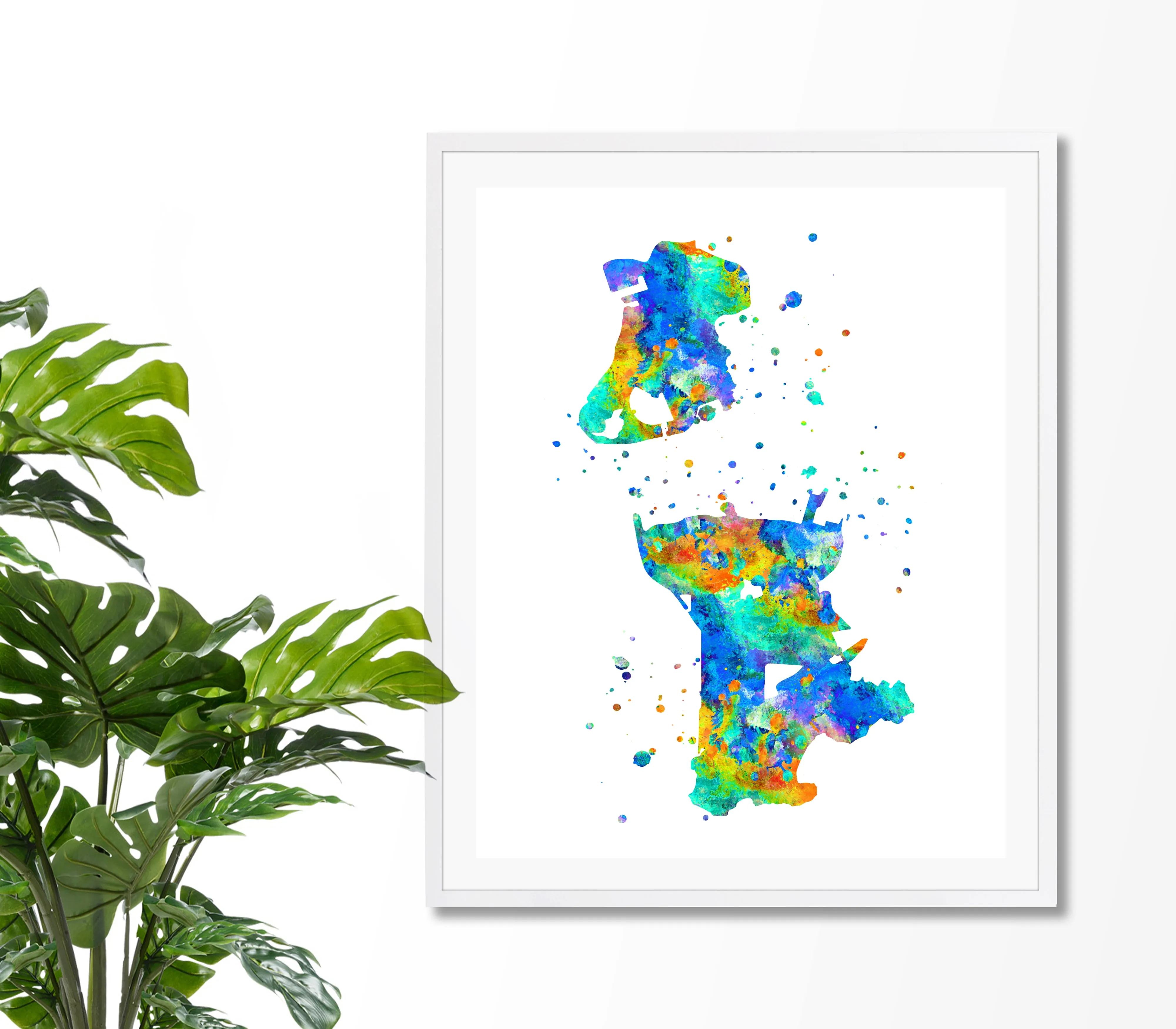 Macau Map Art Print - Unframed