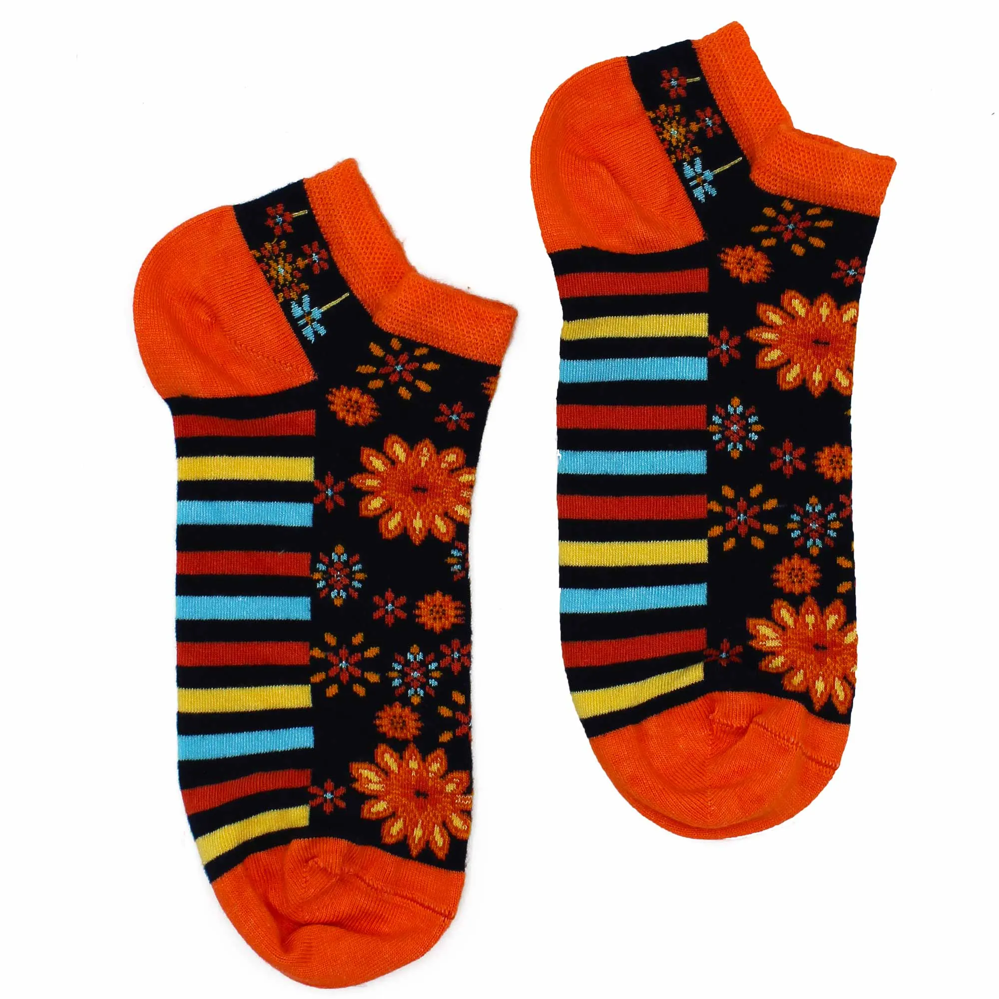 Mandala Socks Low S/M 3.5-6.5 - Mandala Flowers