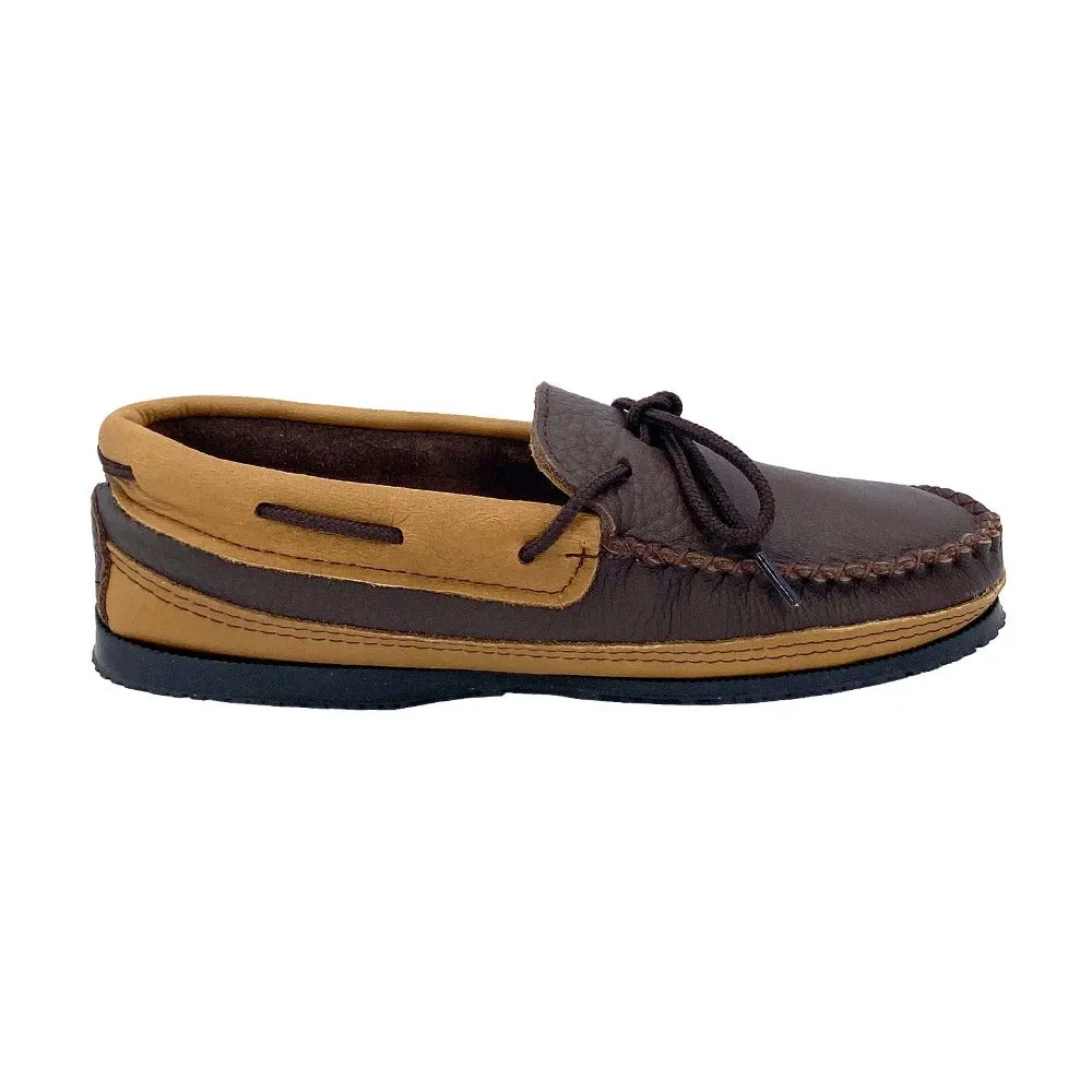 Men's Elk & Moose Hide Leather Moccasin Shoes