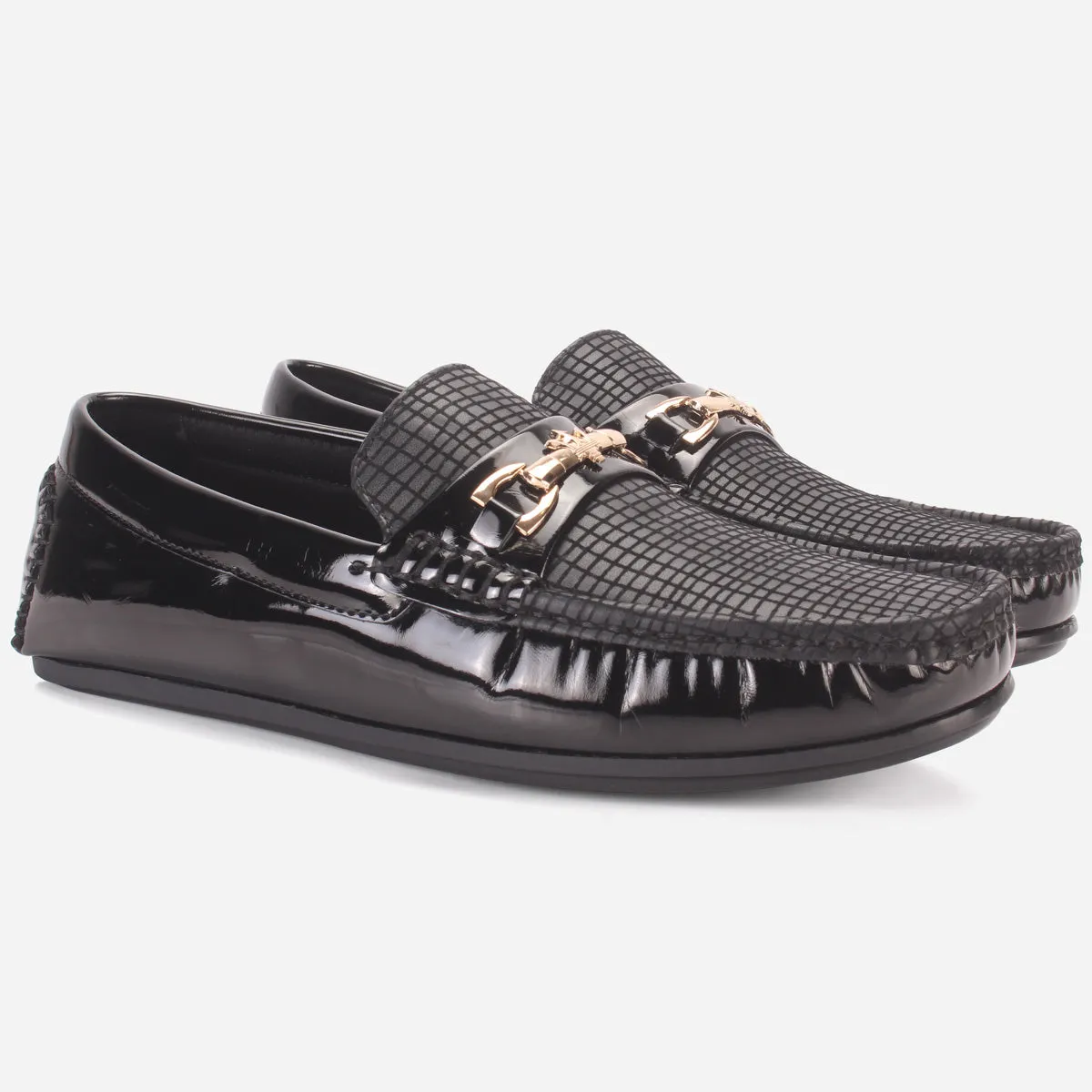 Men's "GAMMA" Textured Comfort Moccasins Shoes