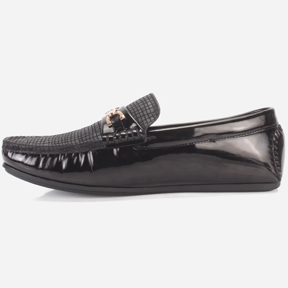 Men's "GAMMA" Textured Comfort Moccasins Shoes