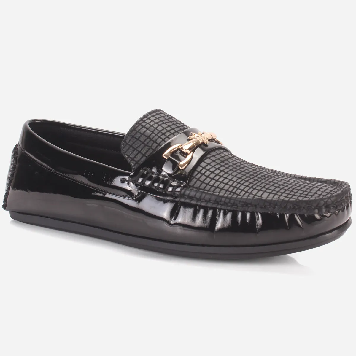 Men's "GAMMA" Textured Comfort Moccasins Shoes