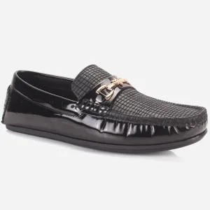 Men's "GAMMA" Textured Comfort Moccasins Shoes