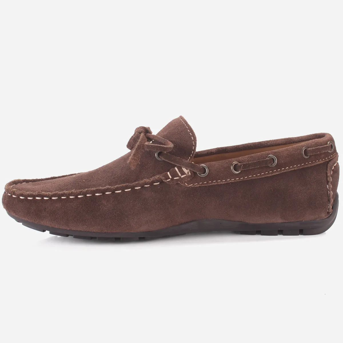 Mens "HUXY" Leather Slip-ons Moccasins