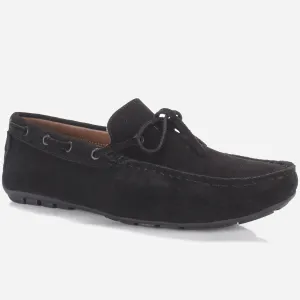 Mens "HUXY" Leather Slip-ons Moccasins