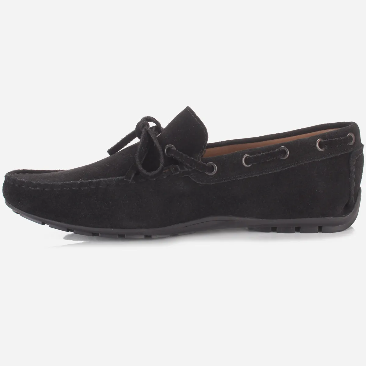 Mens "HUXY" Leather Slip-ons Moccasins